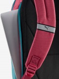 Mochila Puma Portugal 24L Burdeos y Verde Mochila Puma Portugal 24L Burdeos y Verde