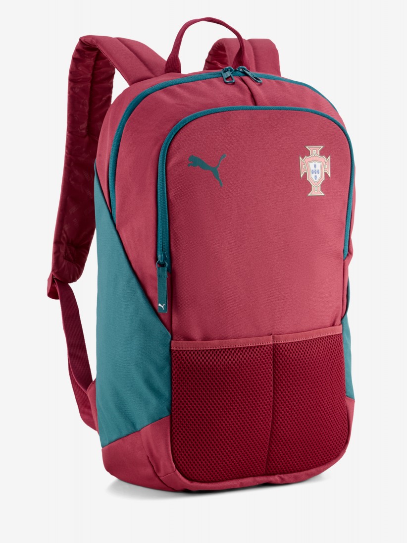 Mochila Puma Portugal 24L Burdeos y Verde Mochila Puma Portugal 24L Burdeos y Verde