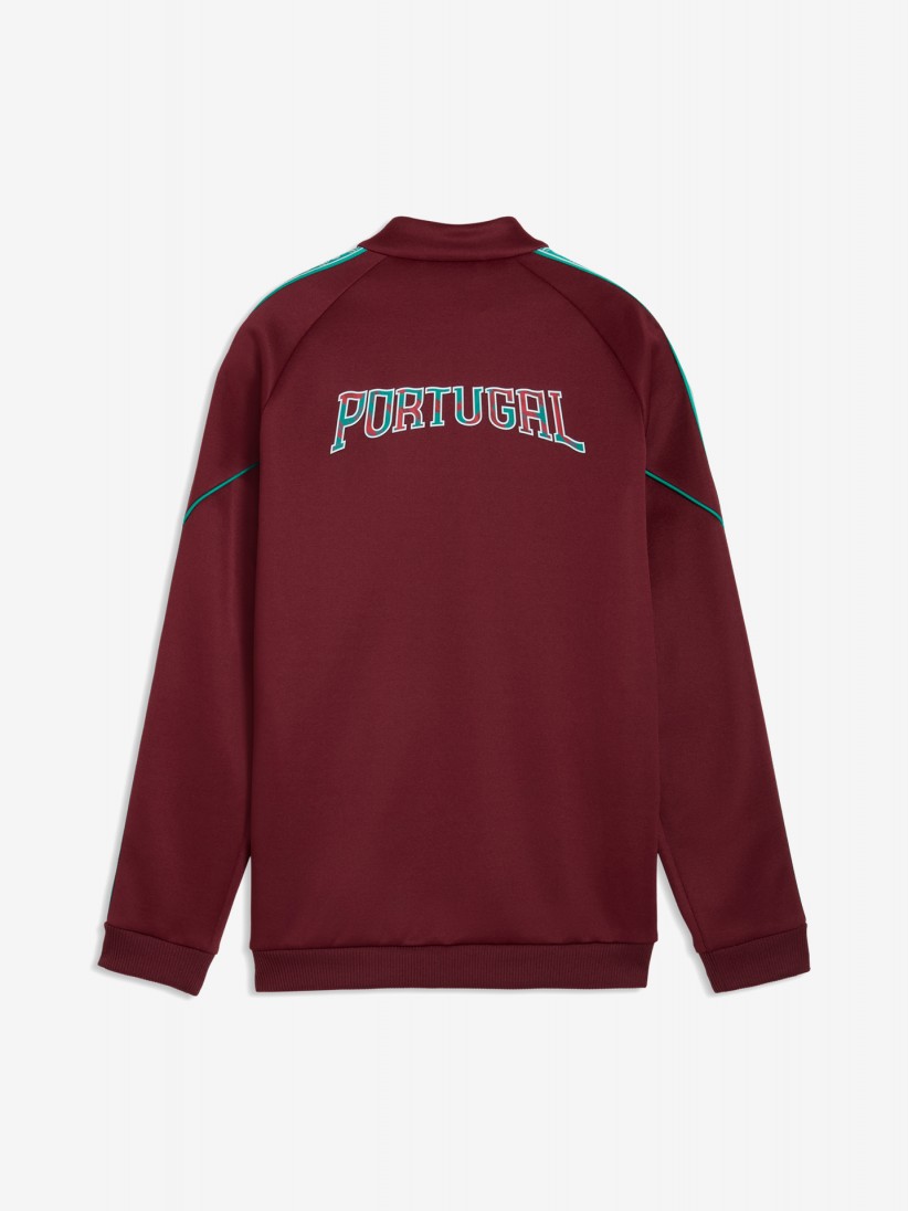 Chaqueta Puma Portugal King Ultimate Anthem 2026 Burdeos y Verde