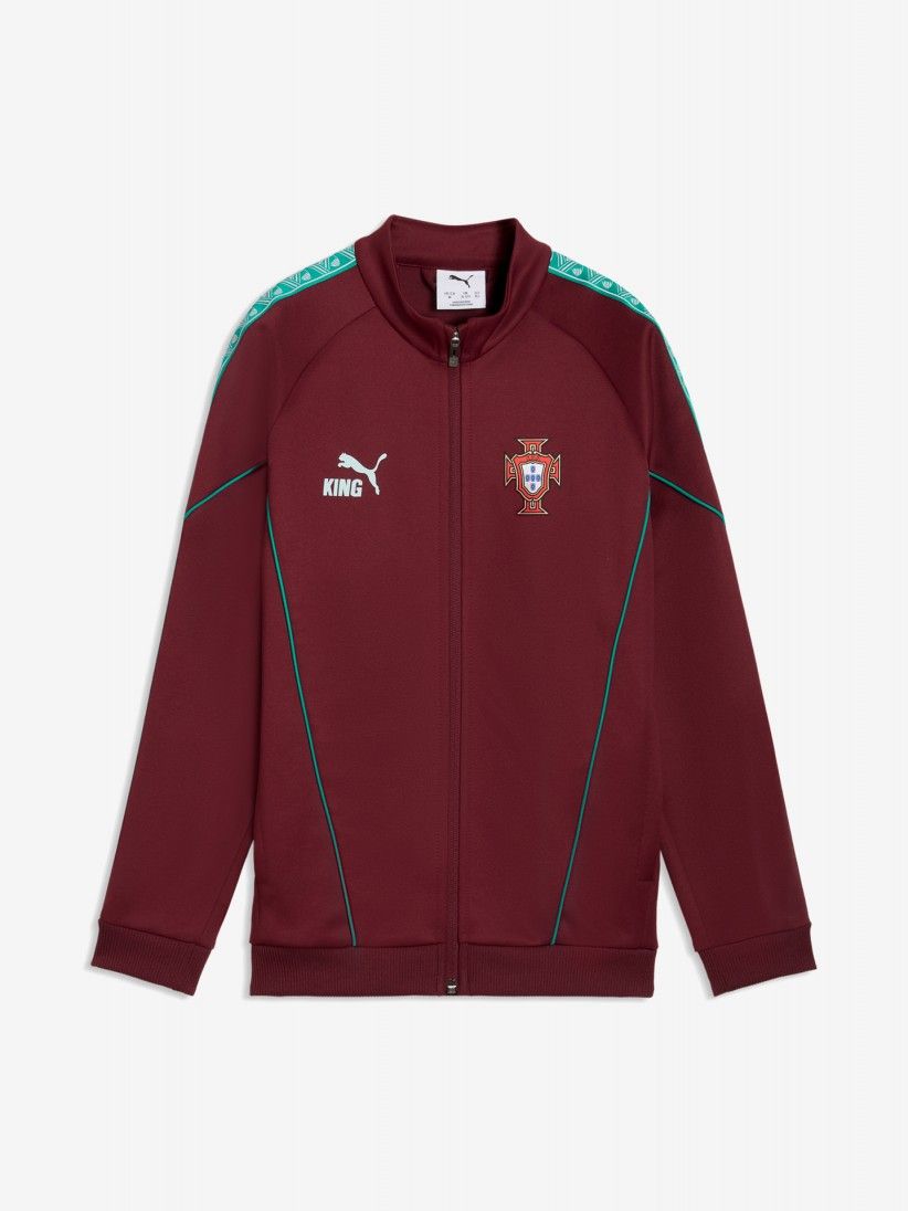 Chaqueta Puma Portugal King Ultimate Anthem 2026 Burdeos y Verde