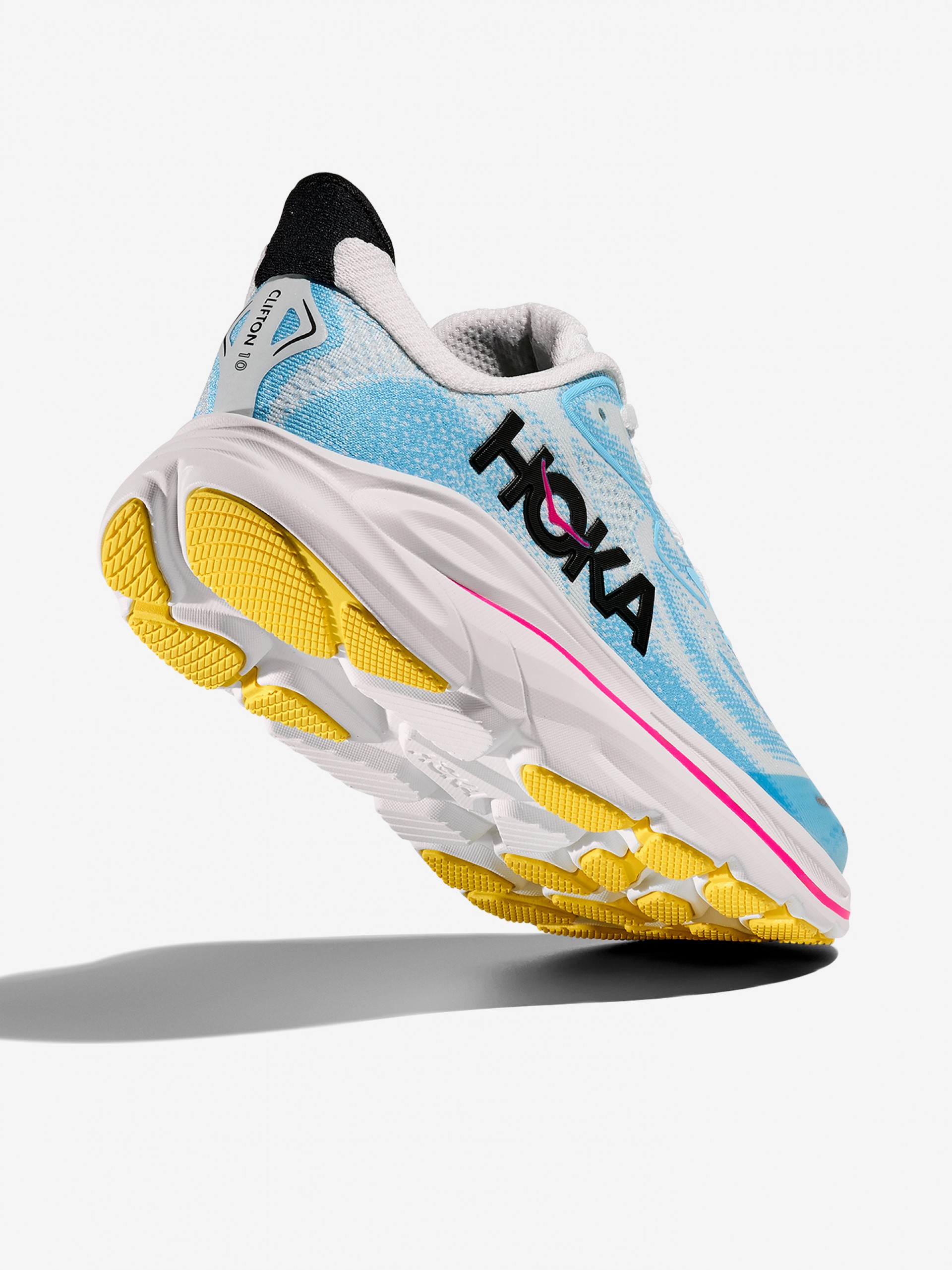 Sapatilhas de Running Hoka Clifton 10 Júnior Azuis e Brancas
