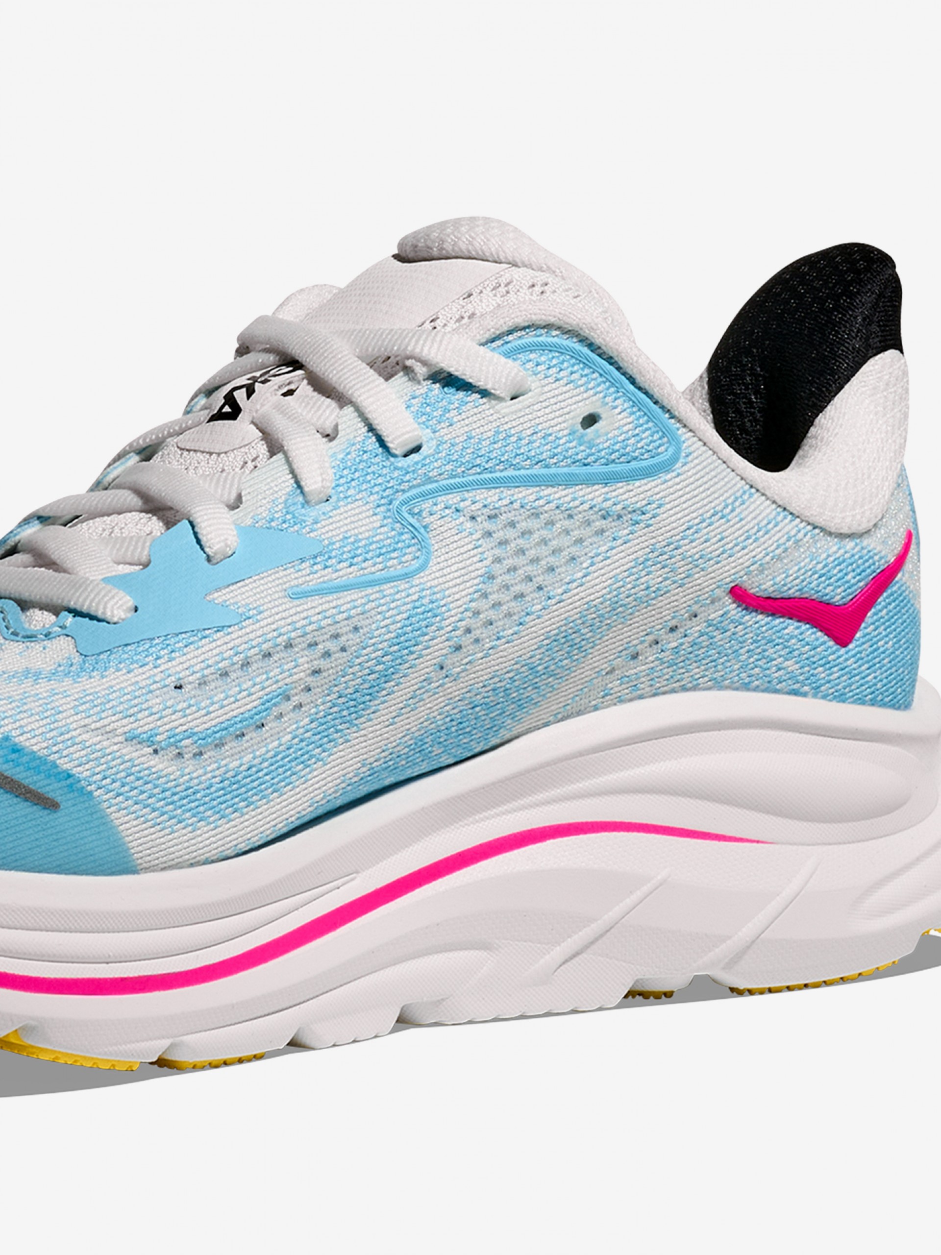 Hoka Clifton 10 Junior Blue and White Running Trainers