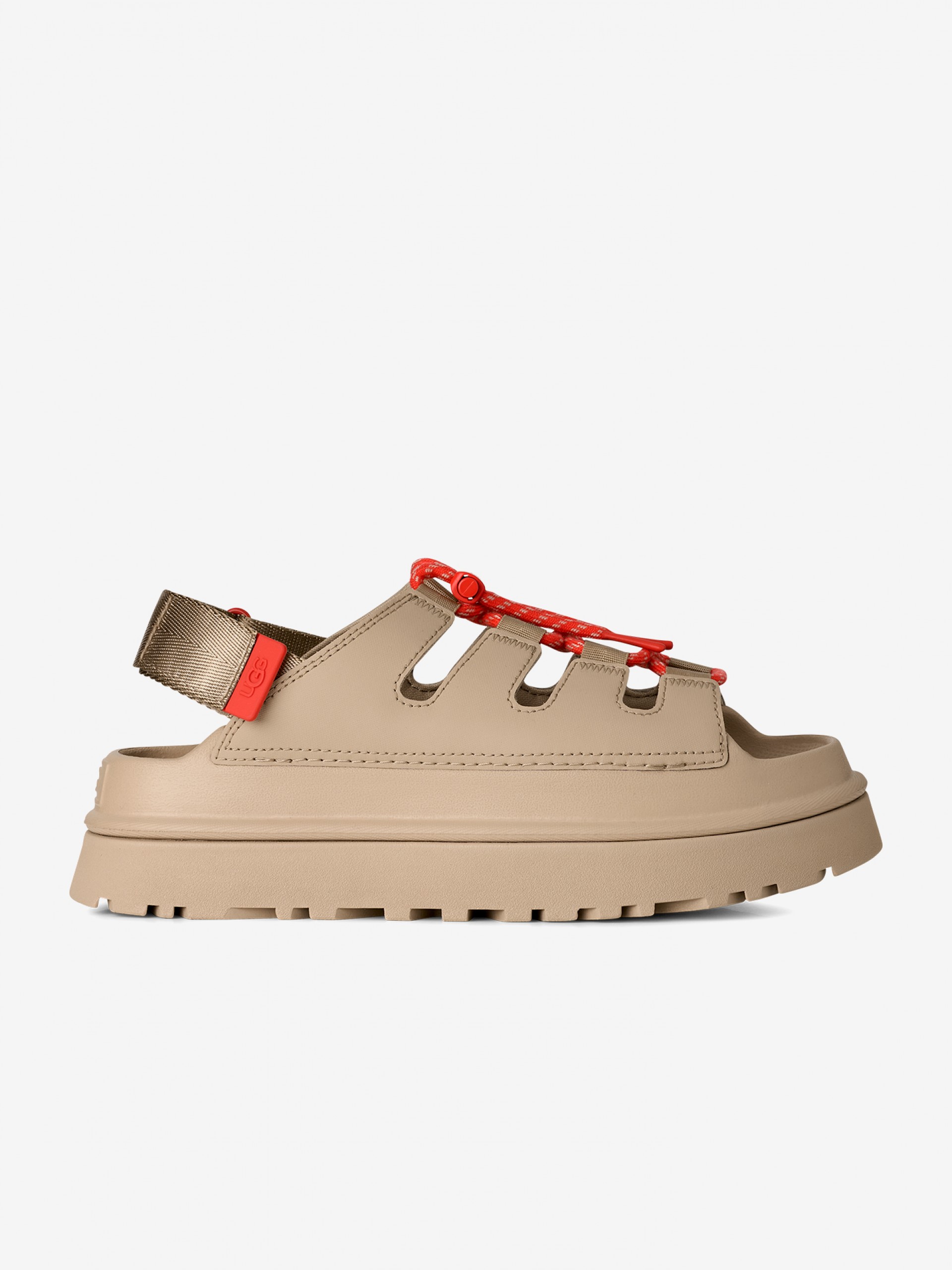 Ugg Golden Glow Toggle Beige and Orange Sandals For Women