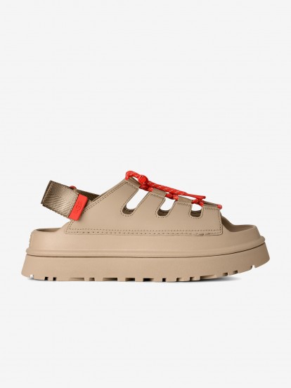 Ugg Golden Glow Toggle Beige and Orange Sandals For Women Ugg Golden Glow Toggle Beige and Orange Sandals For Women