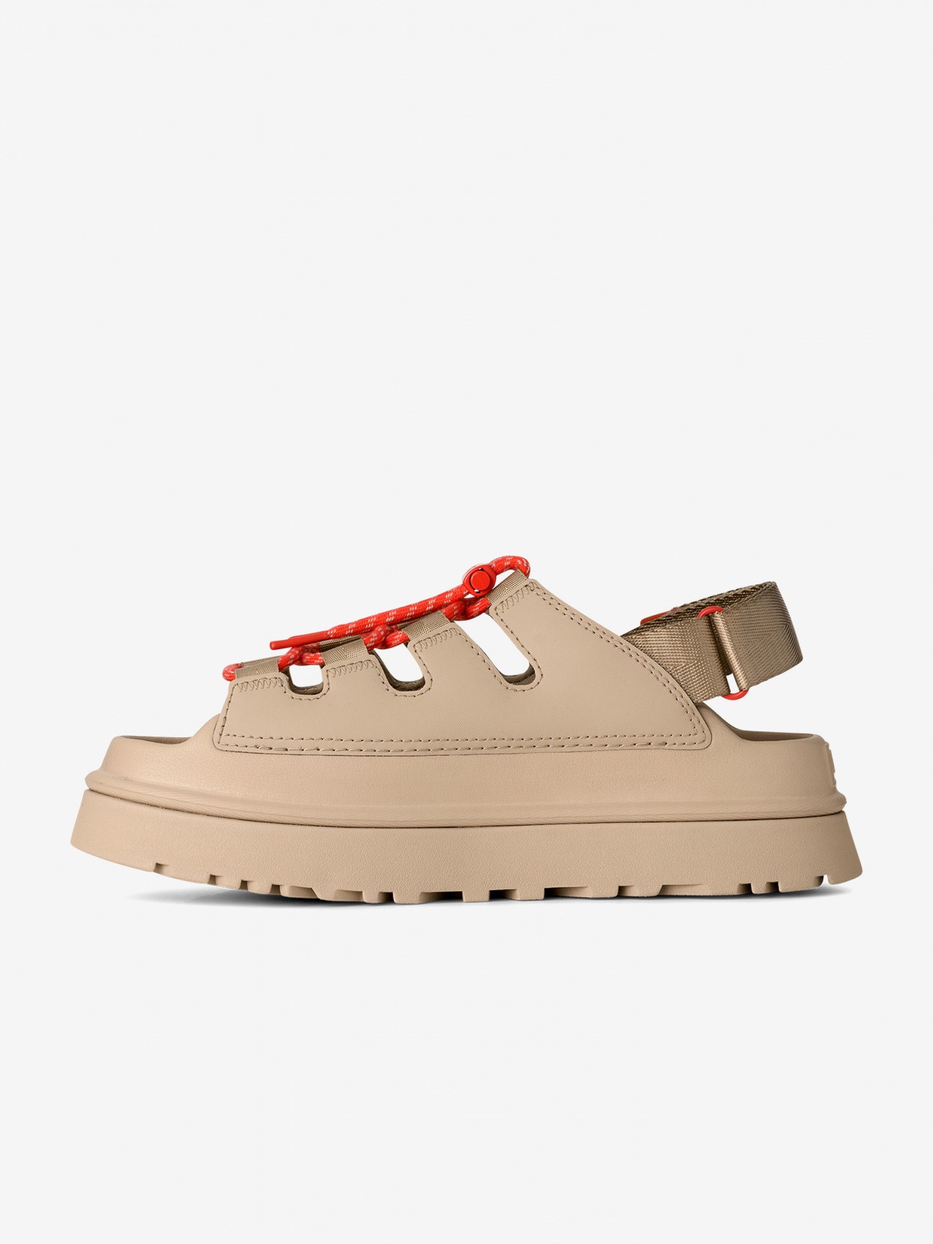 Ugg Golden Glow Toggle Beige and Orange Sandals For Women