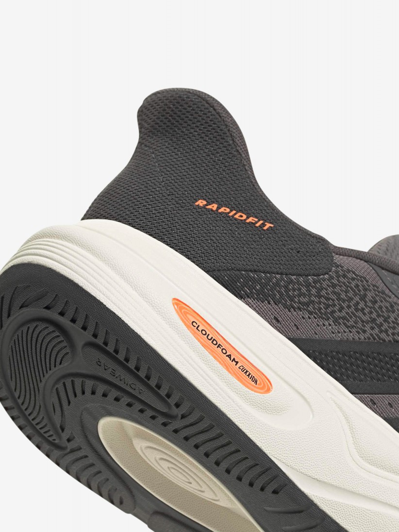 Adidas Cloudfoam Cuxxion Rapidfit Elastic Laces Grey Walking Trainers