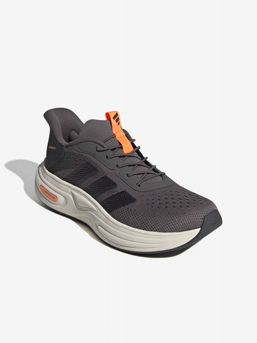 Adidas Cloudfoam Cuxxion Rapidfit Elastic Laces Grey Walking Trainers