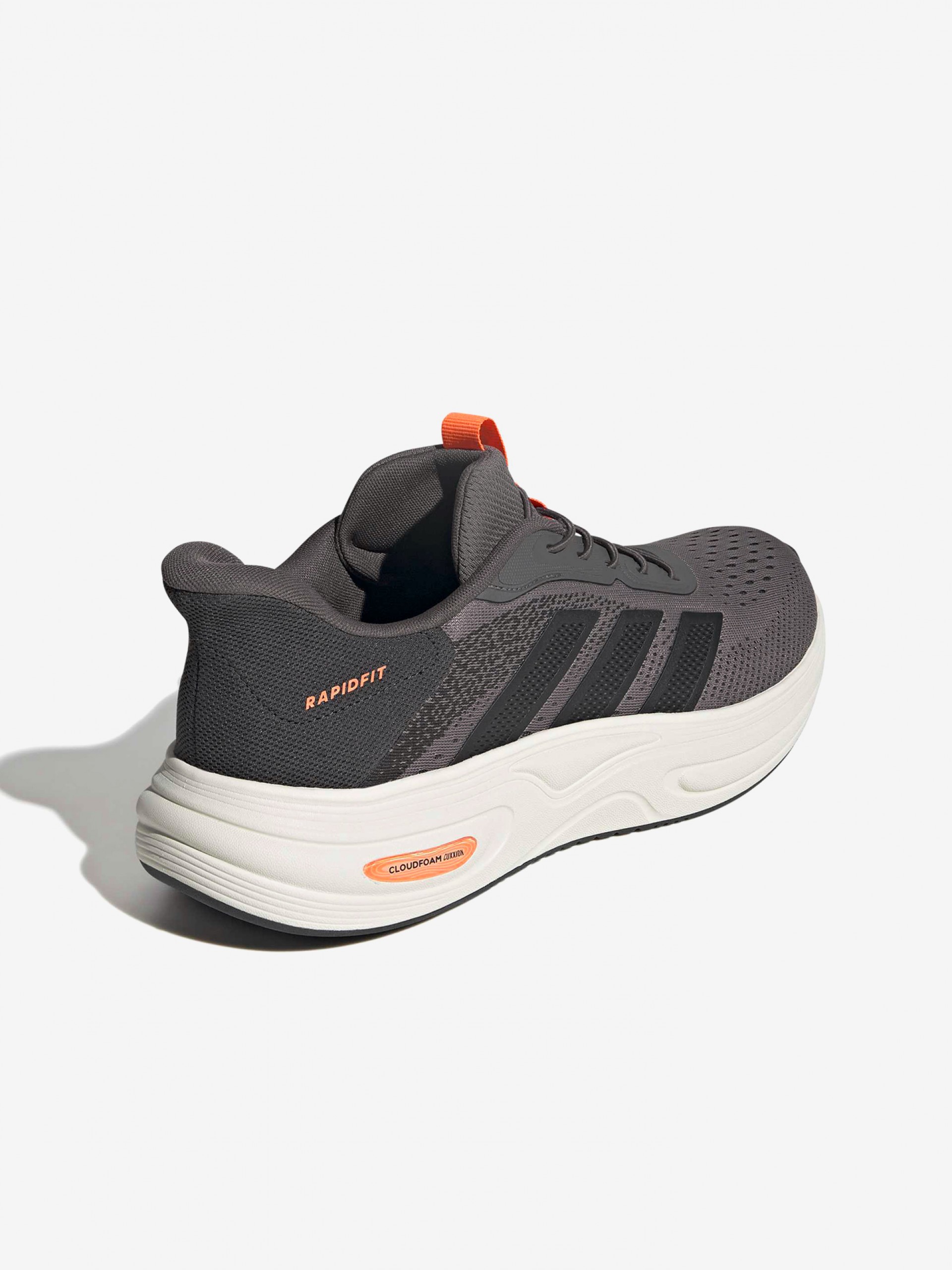 Sapatilhas de Caminhada Adidas Cloudfoam Cuxxion Rapidfit Com Atacadores Elásticos Cinzentas