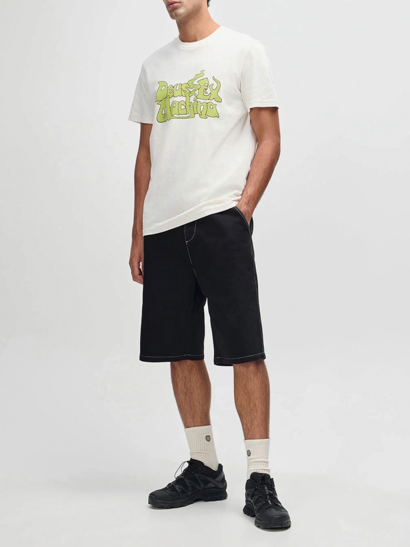 Deus Ex Machina Smokeshow White and Green T-shirt