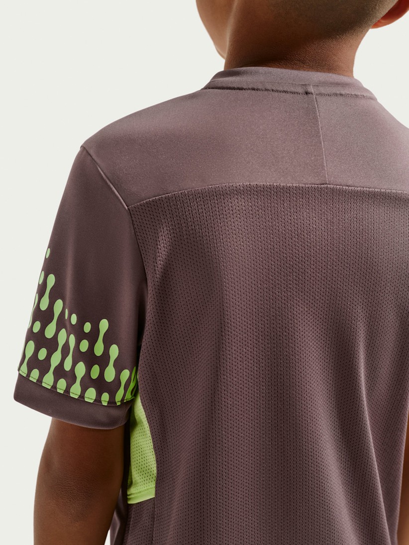 Camiseta de Fútbol Nike Dri-FIT Kylian Mbappé Júnior Marrón Camiseta de Fútbol Nike Dri-FIT Kylian Mbappé Júnior Marrón