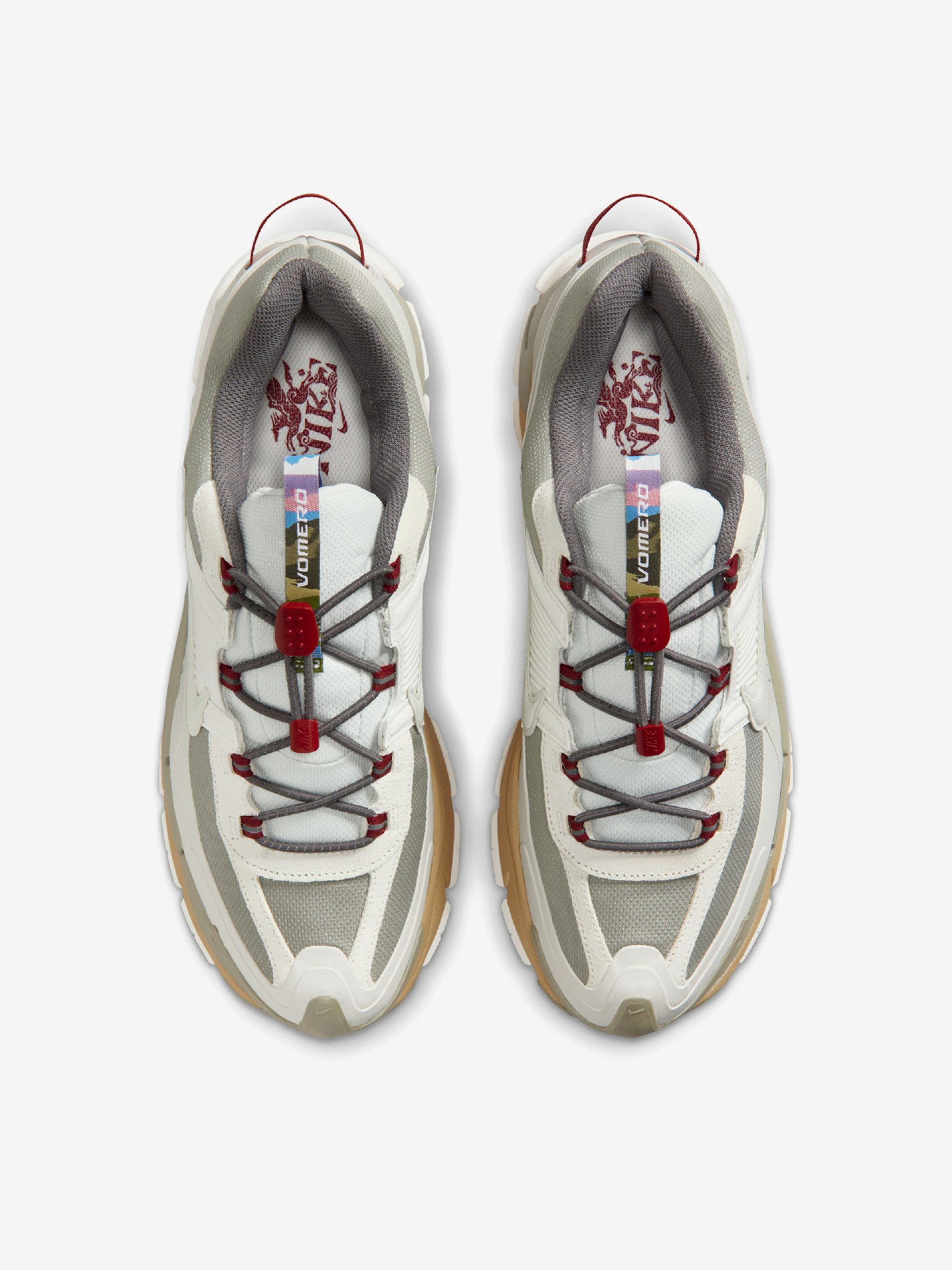 Sapatilhas Nike Zoom Vomero Roam Winterized Lunar New Year Verdes, Bege e Camel Para Homem