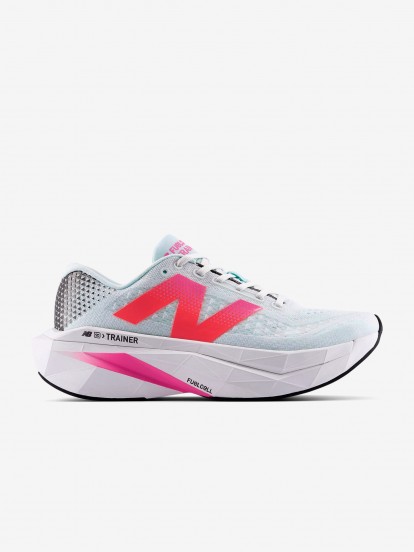 Sapatilhas de Running New Balance Fuelcell Supercomp Trainer v3 Azuis e Rosa Para Homem Sapatilhas de Running New Balance Fuelcell Supercomp Trainer v3 Azuis e Rosa Para Homem