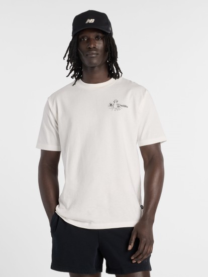 T-shirt New Balance Fountain Branca T-shirt New Balance Fountain Branca