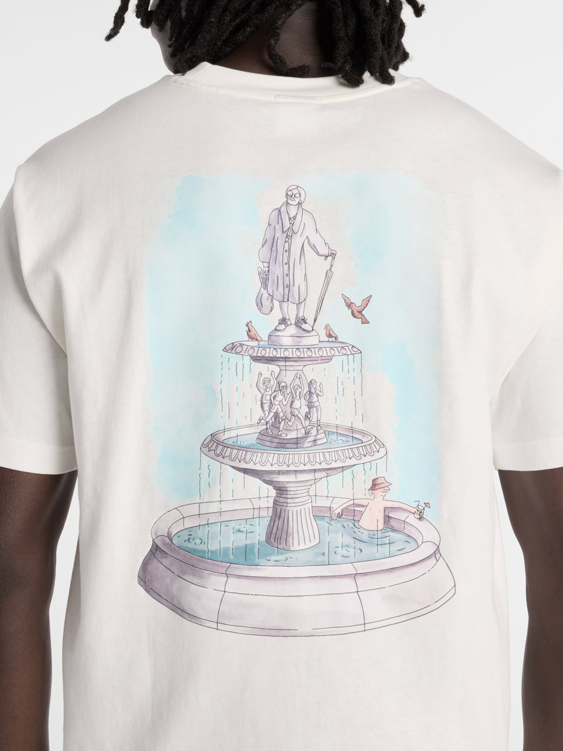 T-shirt New Balance Fountain Branca