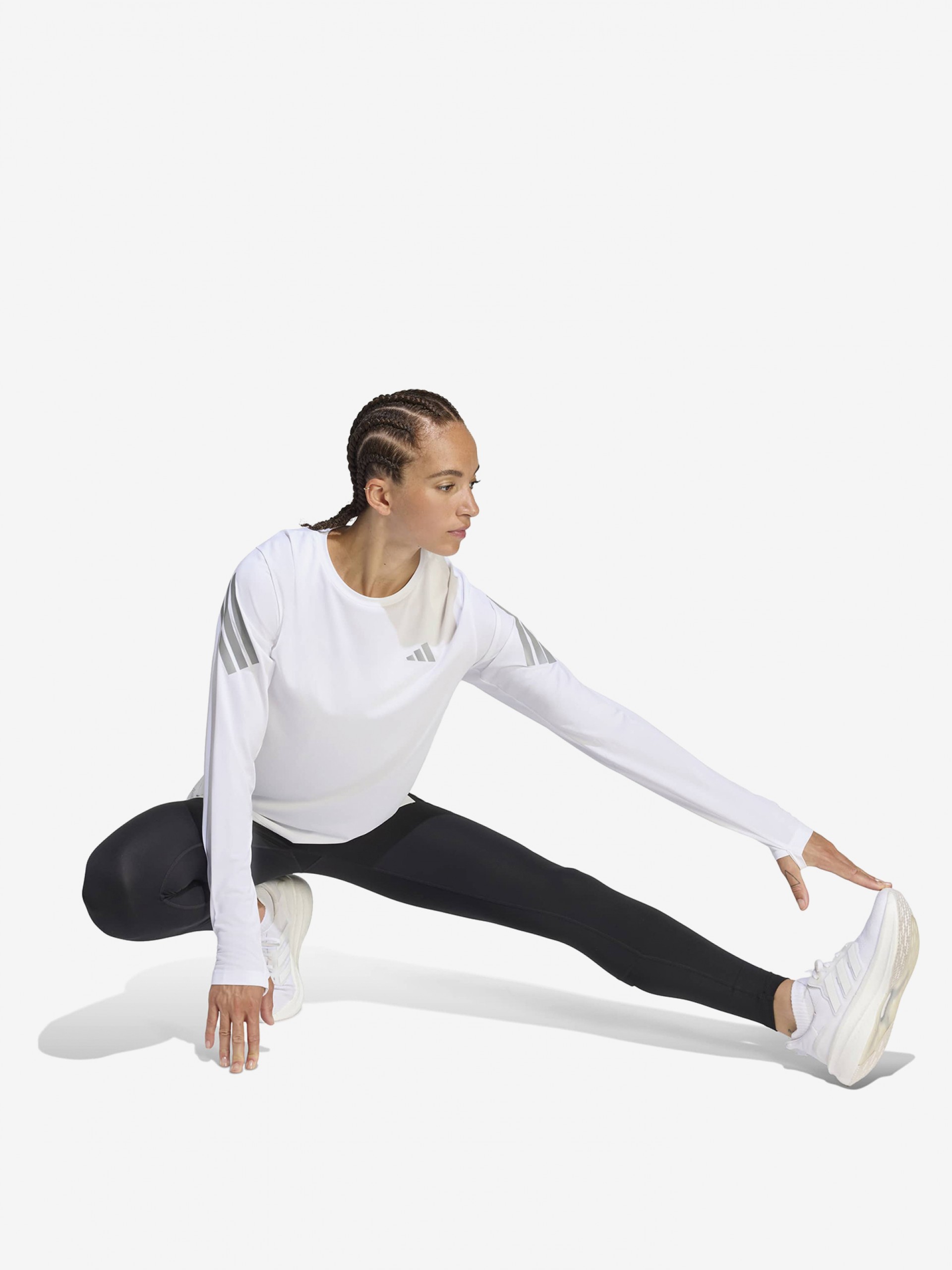 Camiseta de Manga Larga de Running Adidas Adi365 Climacool W Blanca