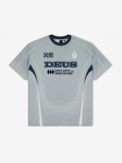 Deus Ex Machina Enduro Moto Grey and Blue T-shirt