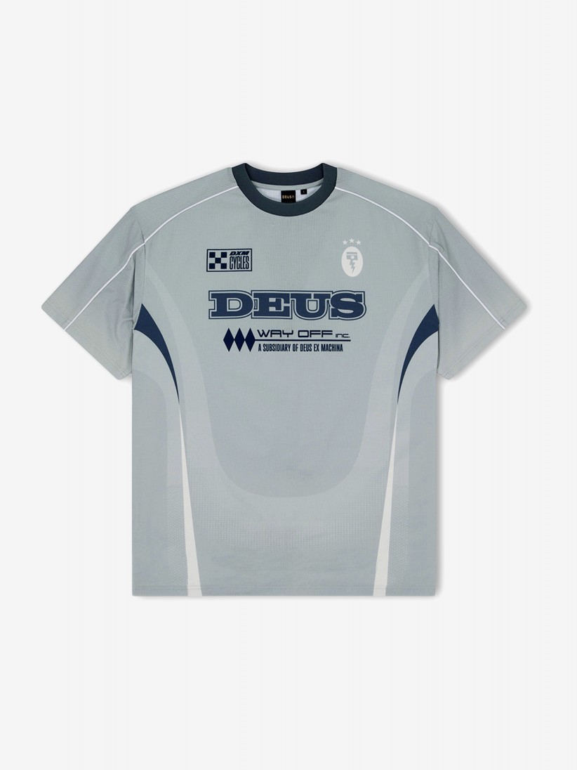 Deus Ex Machina Enduro Moto Grey and Blue T-shirt