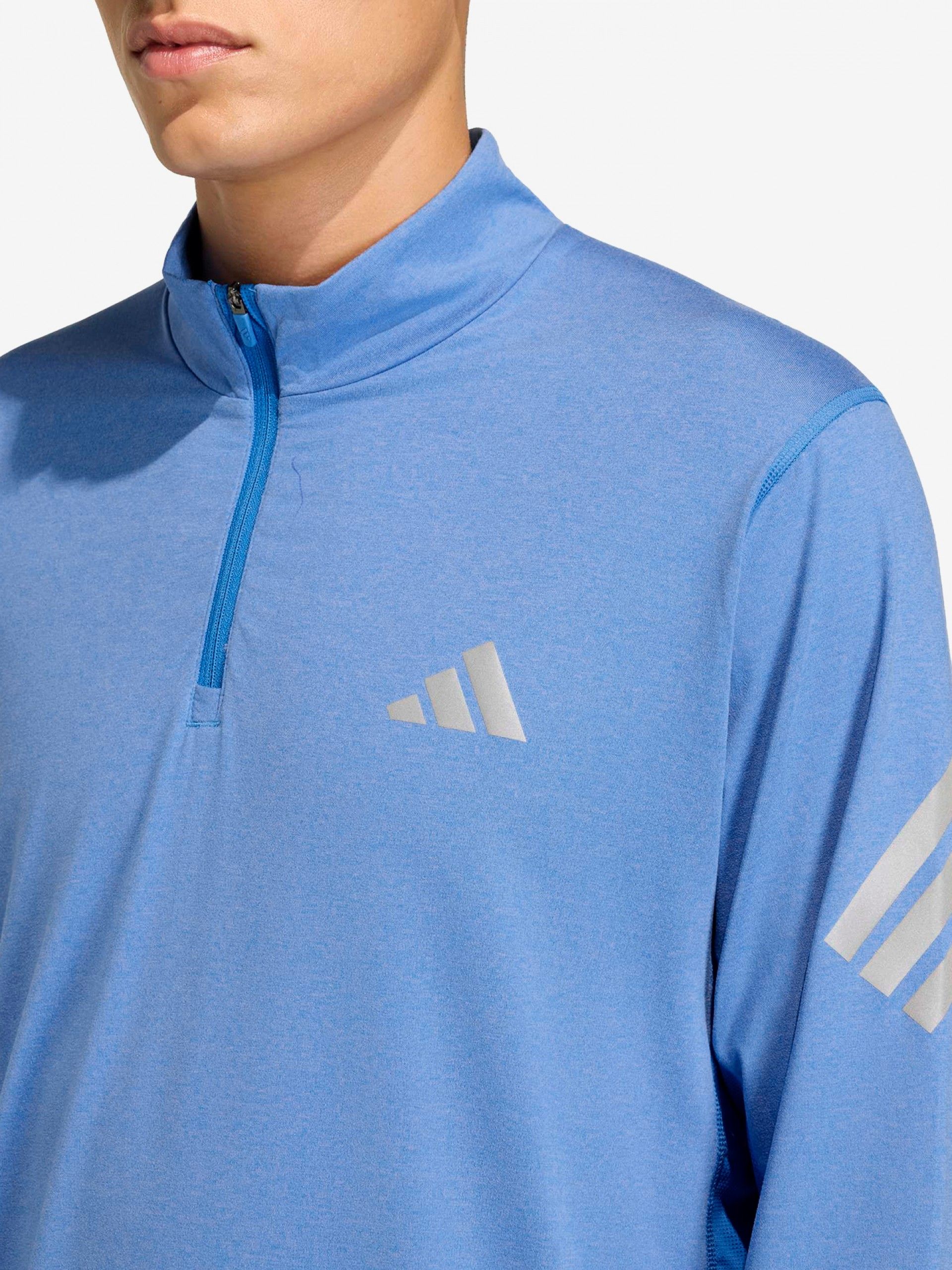 Sudadera con Cremallera de Running Adidas Adi365 Iconic Climacool Azul