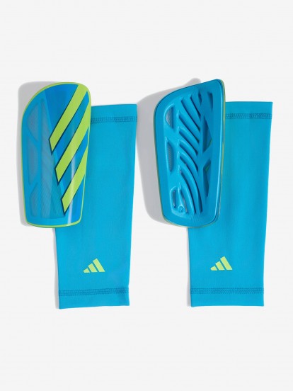 Adidas Tiro League Junior Blue and Green Shin Guards