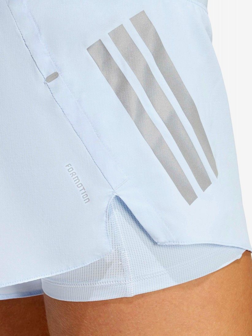 Adidas Adi365 Formotion 13cm W Blue 2-in-1 Running Shorts Adidas Adi365 Formotion 13cm W Blue 2-in-1 Running Shorts