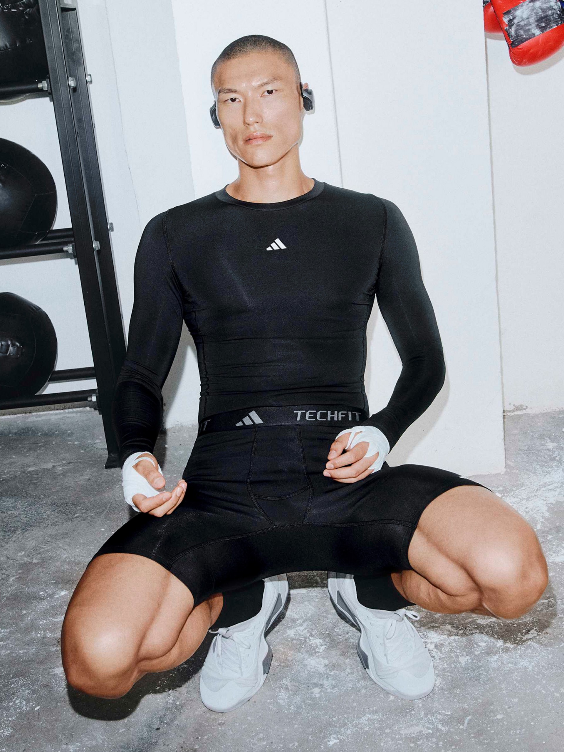 Adidas Techfit Black Compression Training Shorts