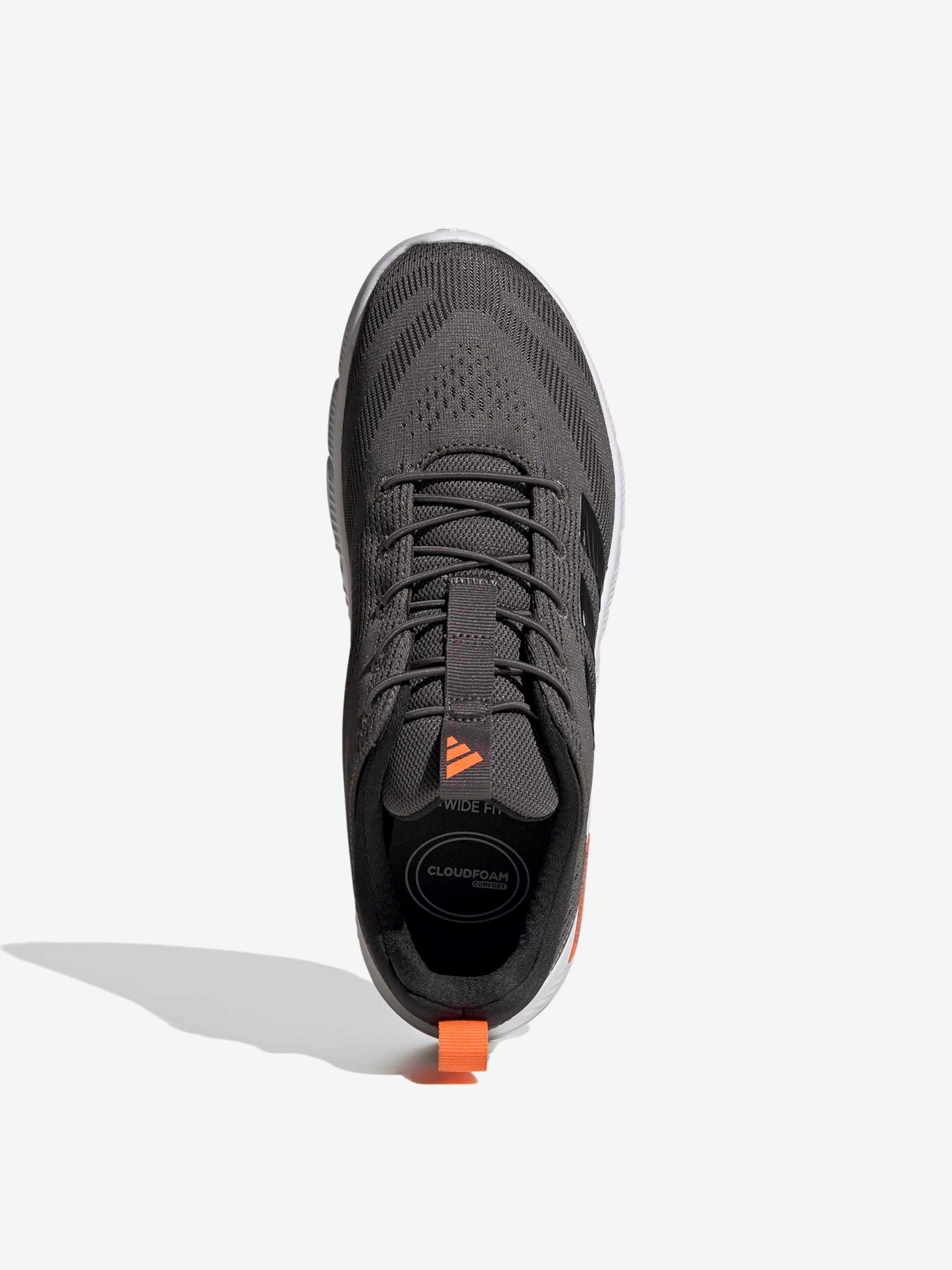 Zapatillas Para Caminar Adidas Cloudfoam Flex Elastic Laces Grises
