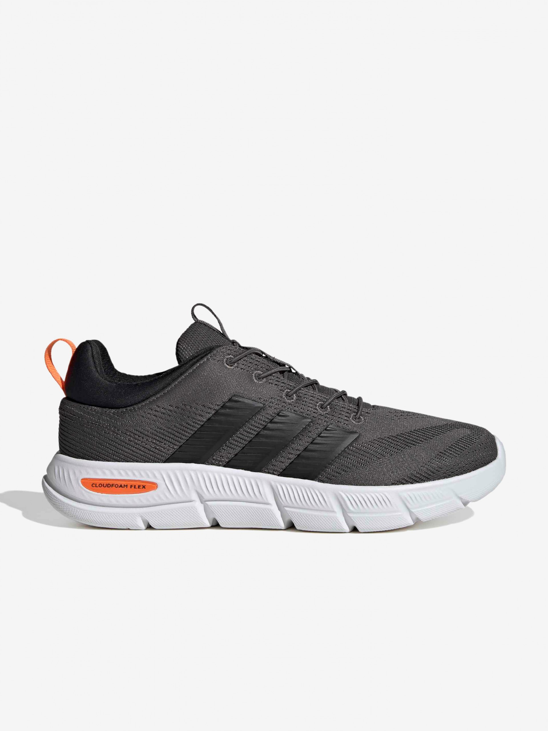 Adidas Cloudfoam Flex Elastic Laces Grey Walking Trainers