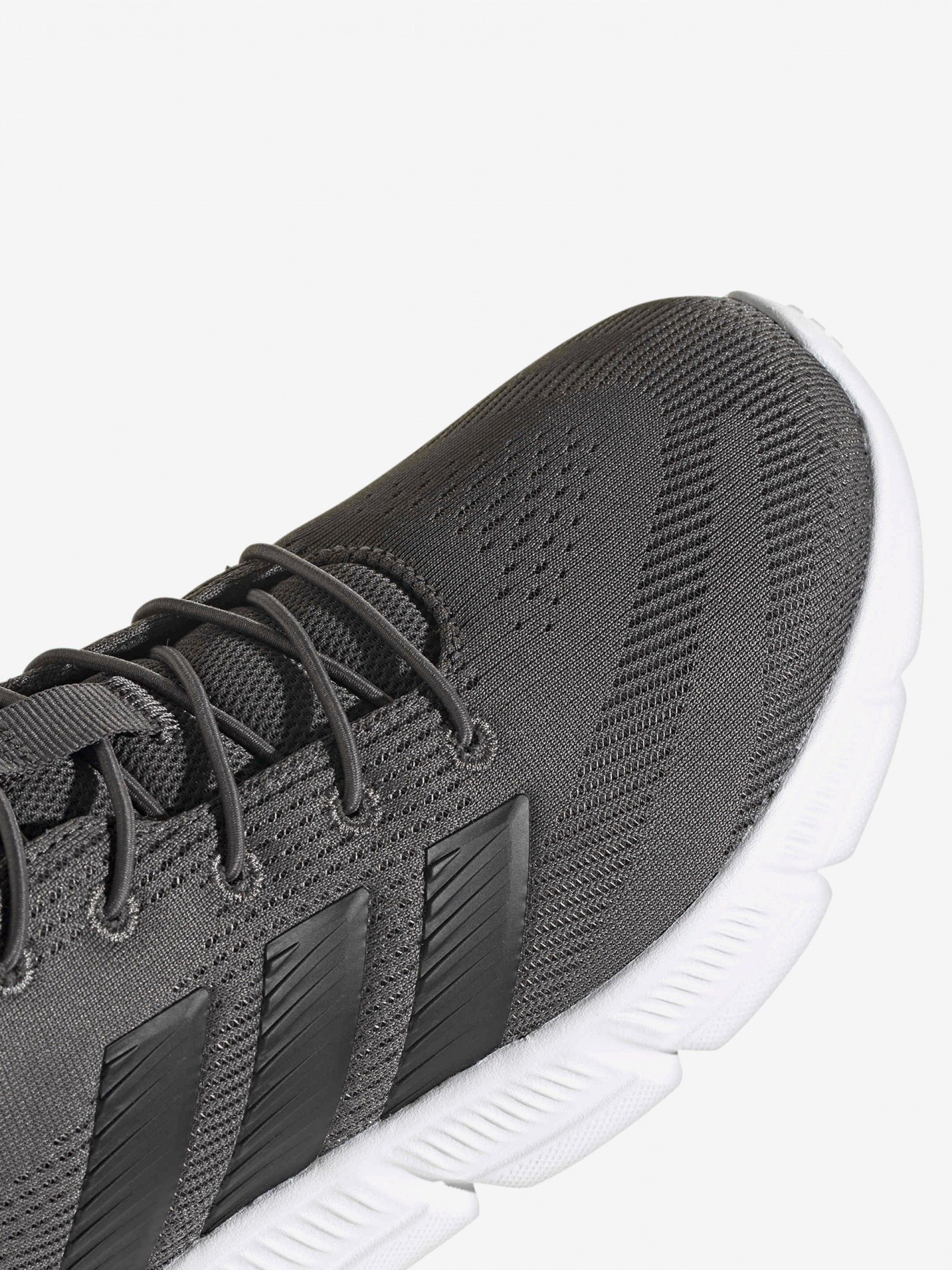 Zapatillas Para Caminar Adidas Cloudfoam Flex Elastic Laces Grises