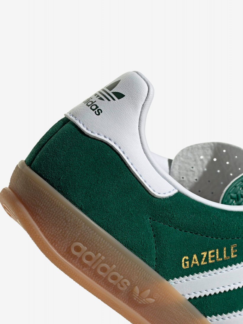 Adidas Gazelle Indoor J Green Suede Sneakers