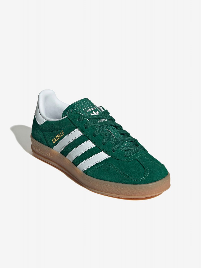 Adidas Gazelle Indoor J Green Suede Sneakers