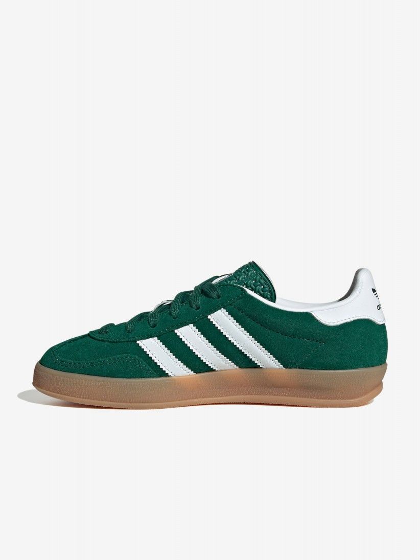 Adidas Gazelle Indoor J Green Suede Sneakers