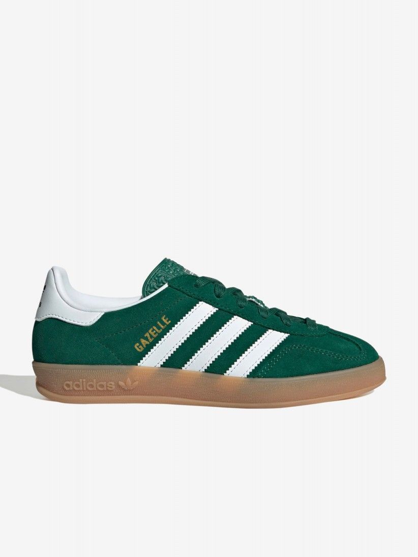 Adidas Gazelle Indoor J Green Suede Sneakers