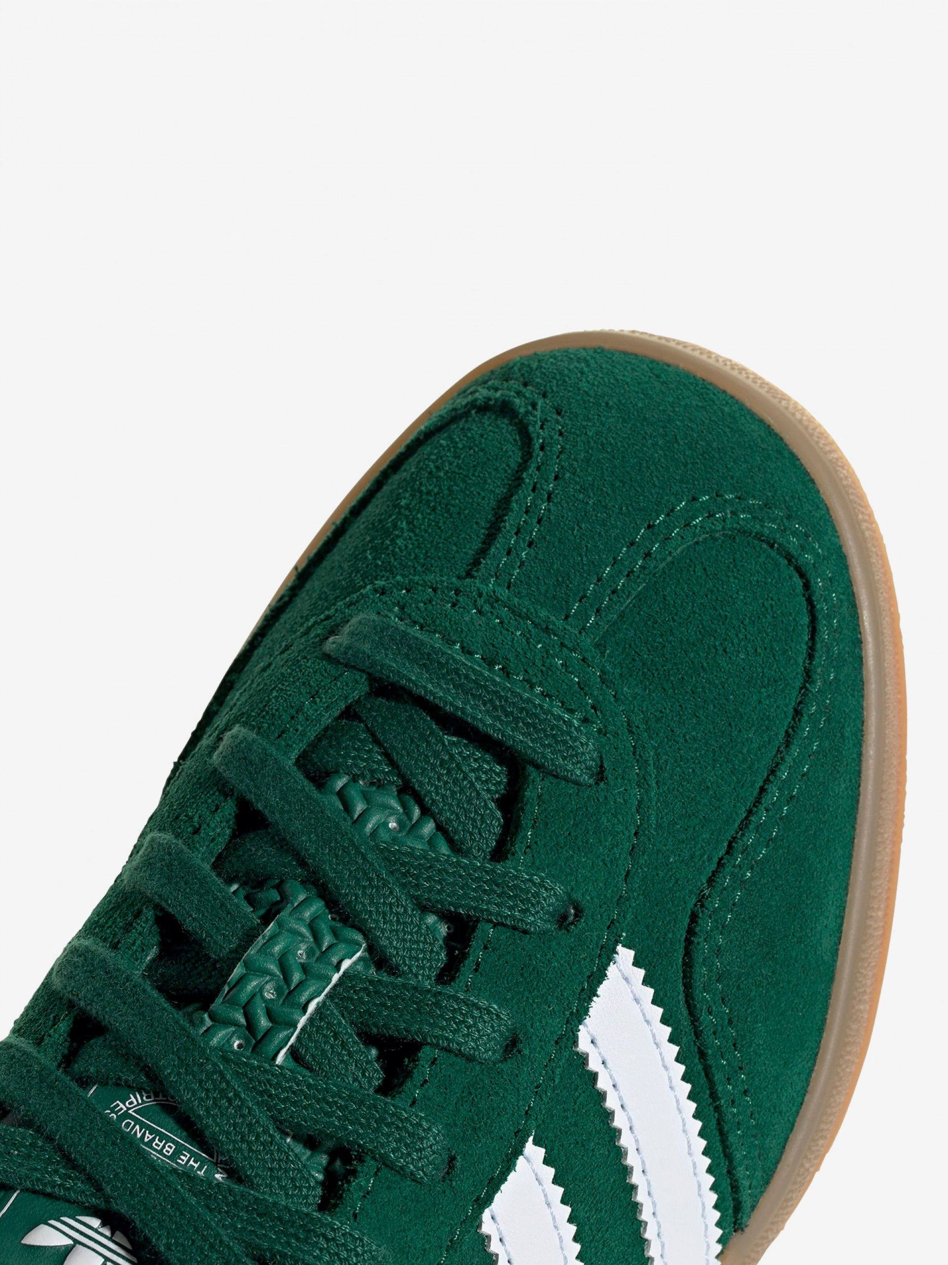 Zapatillas Adidas Gazelle Indoor J Verdes De Gamuza