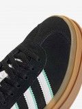 Adidas Gazelle Bold J Black and Green Suede Sneakers
