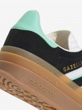 Adidas Gazelle Bold J Black and Green Suede Sneakers