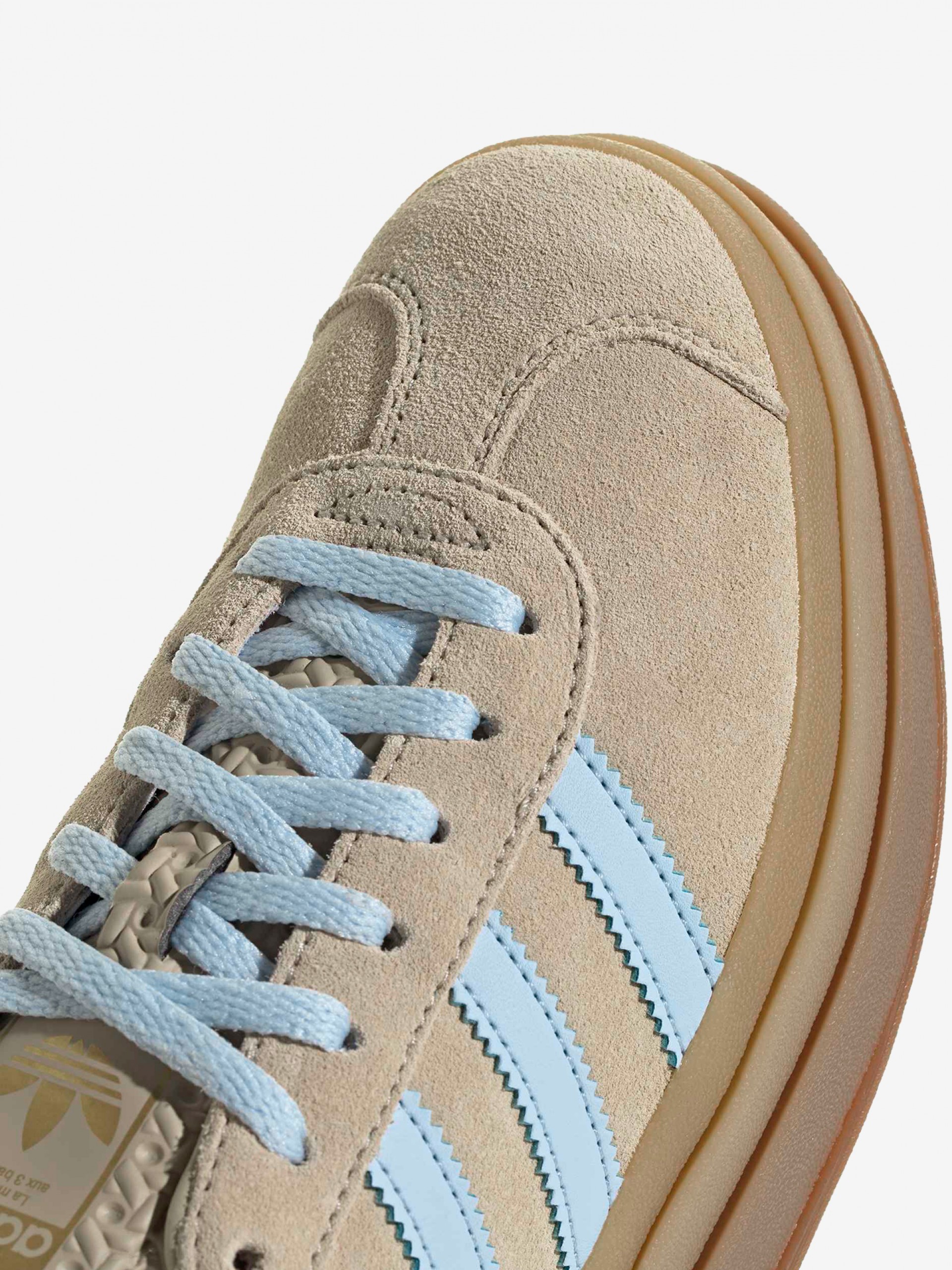 Zapatillas Adidas Gazelle Bold W Beige y Azules