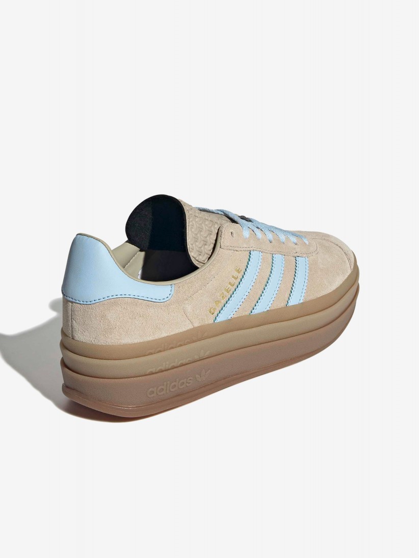 Sapatilhas Adidas Gazelle Bold W Bege e Azuis Sapatilhas Adidas Gazelle Bold W Bege e Azuis