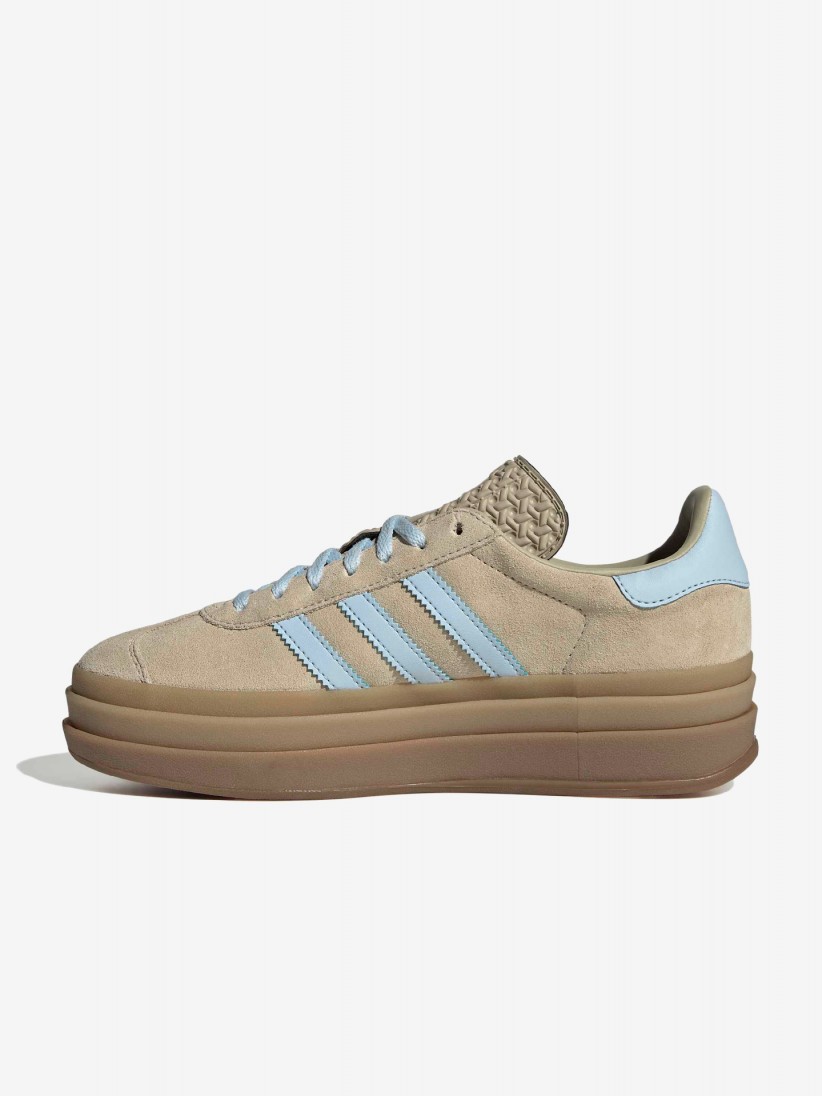 Sapatilhas Adidas Gazelle Bold W Bege e Azuis Sapatilhas Adidas Gazelle Bold W Bege e Azuis