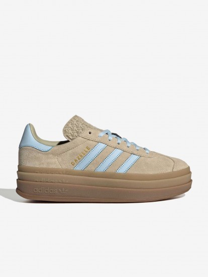 Sapatilhas Adidas Gazelle Bold W Bege e Azuis