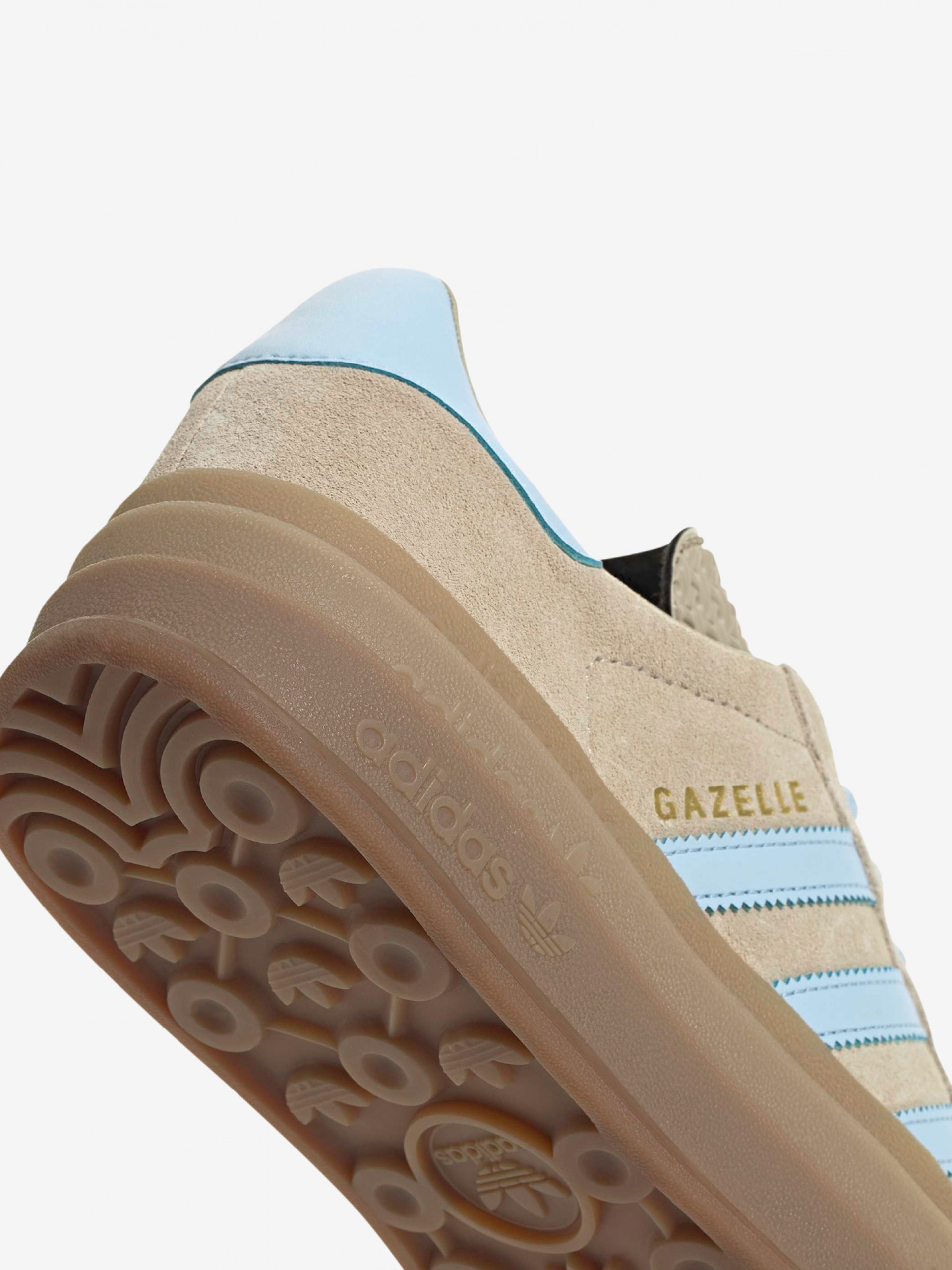 Zapatillas Adidas Gazelle Bold W Beige y Azules