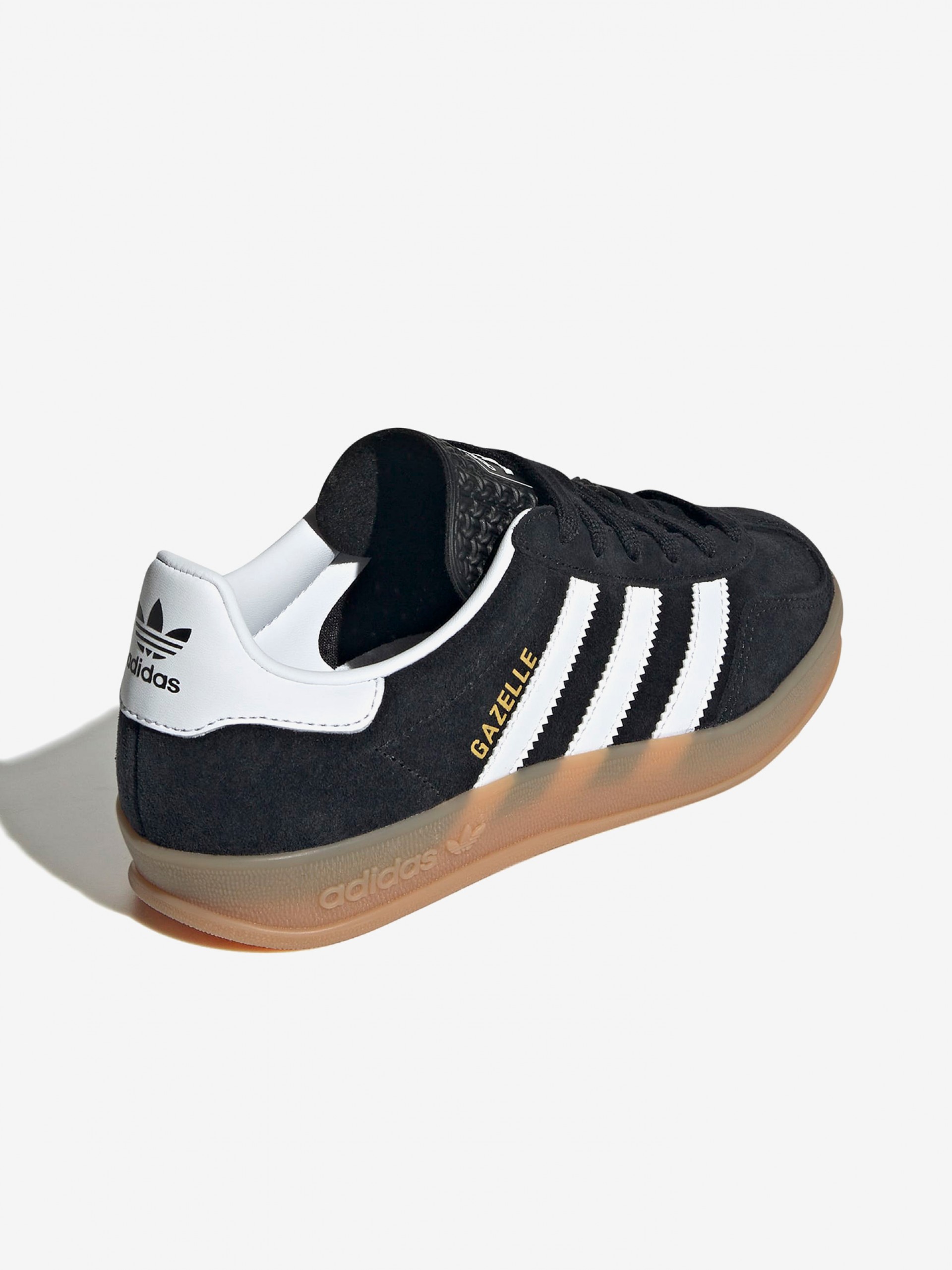 Sapatilhas Adidas Gazelle Indoor J Pretas Em Camurça
