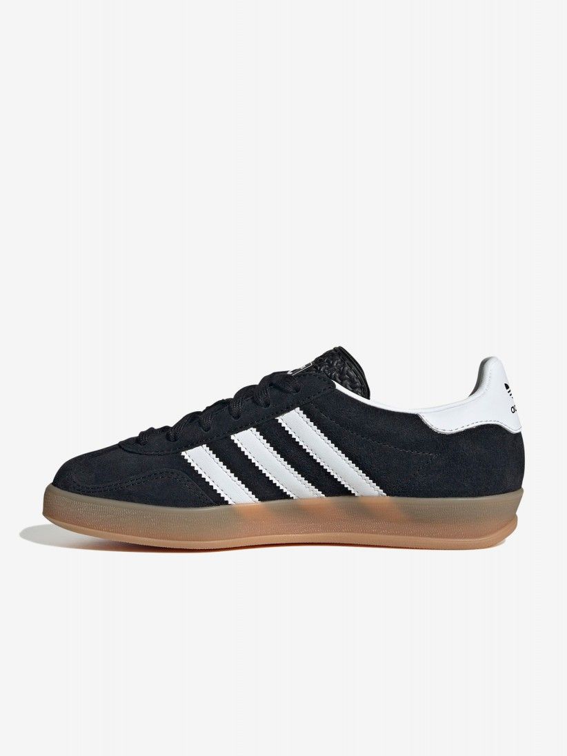 Adidas Gazelle Indoor J Black Suede Sneakers