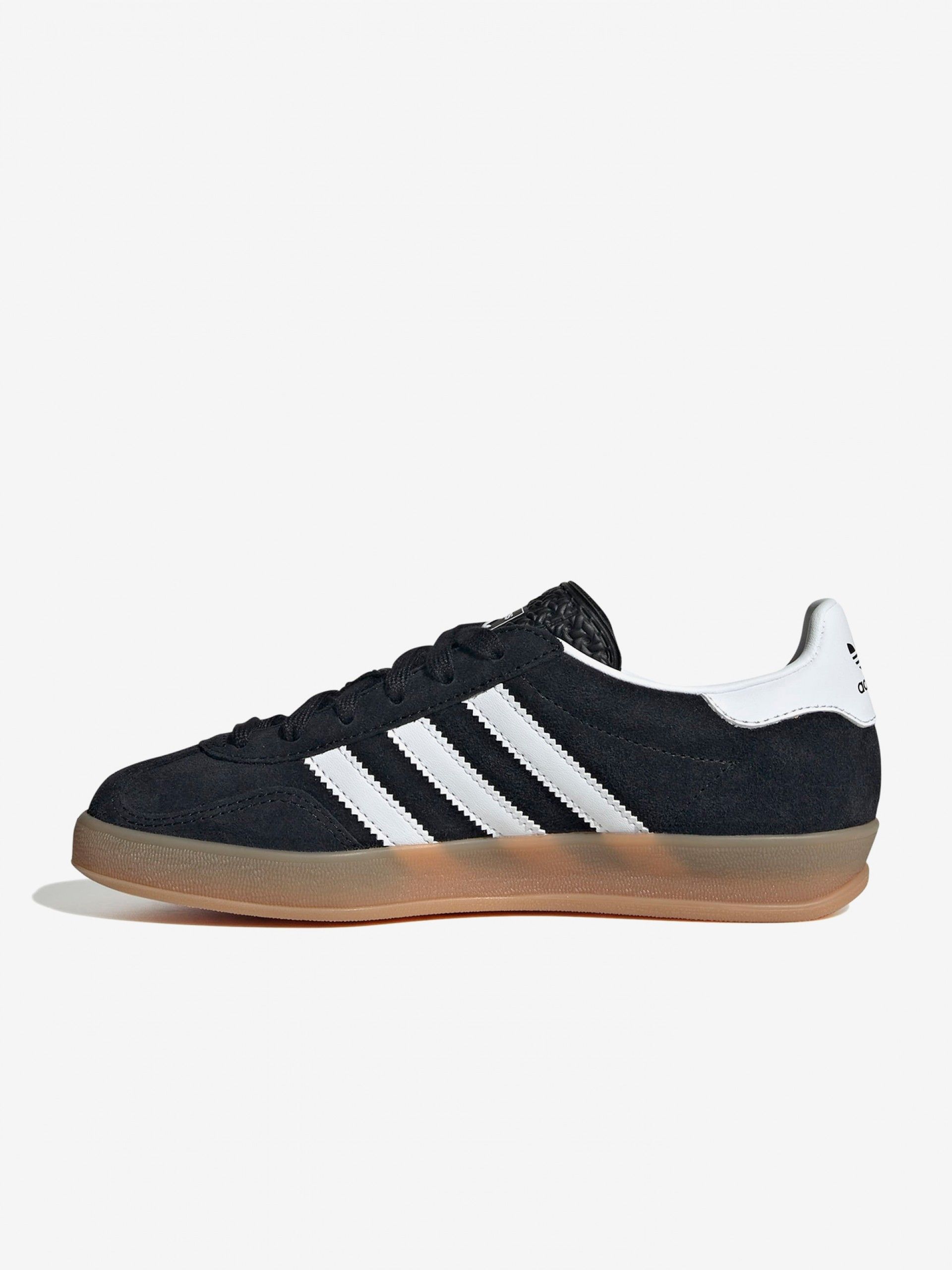 Sapatilhas Adidas Gazelle Indoor J Pretas Em Camurça