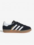 Adidas Gazelle Indoor J Black Suede Sneakers
