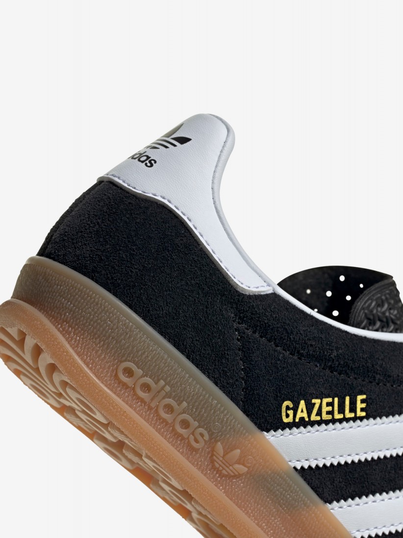 Adidas Gazelle Indoor J Black Suede Sneakers