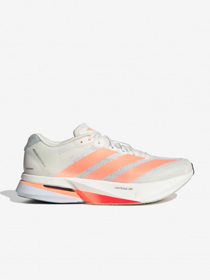 Adidas Adizero Boston 13 Beige and Orange Running Trainers