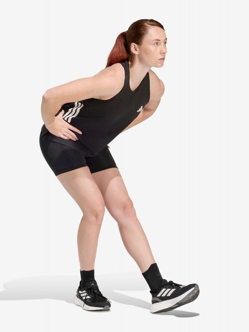Camiseta de Tirantes de Running Adidas Adi365 Iconic Climacool W Negra