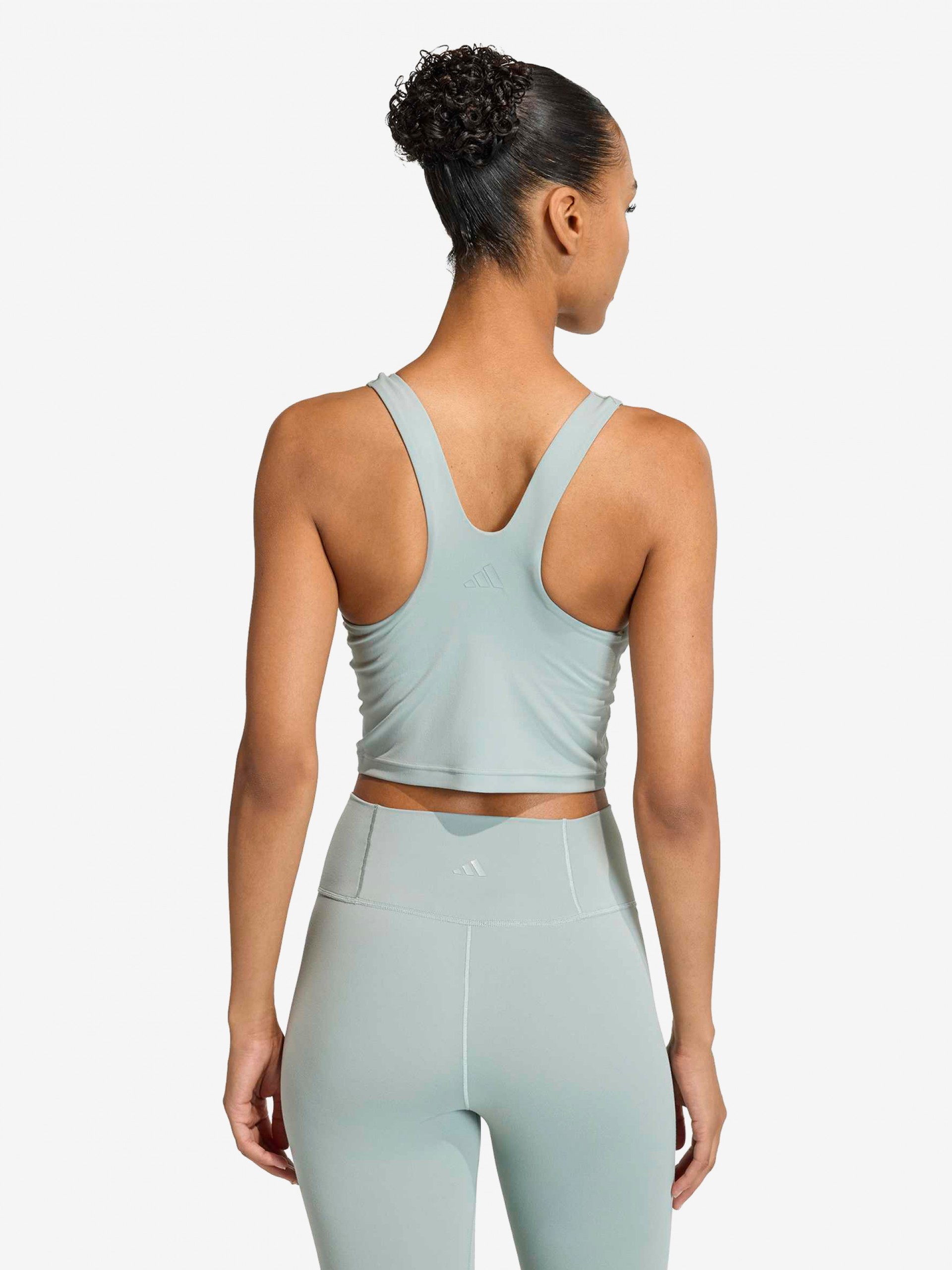 Adidas All Me W Green Medium Support Bra Tank