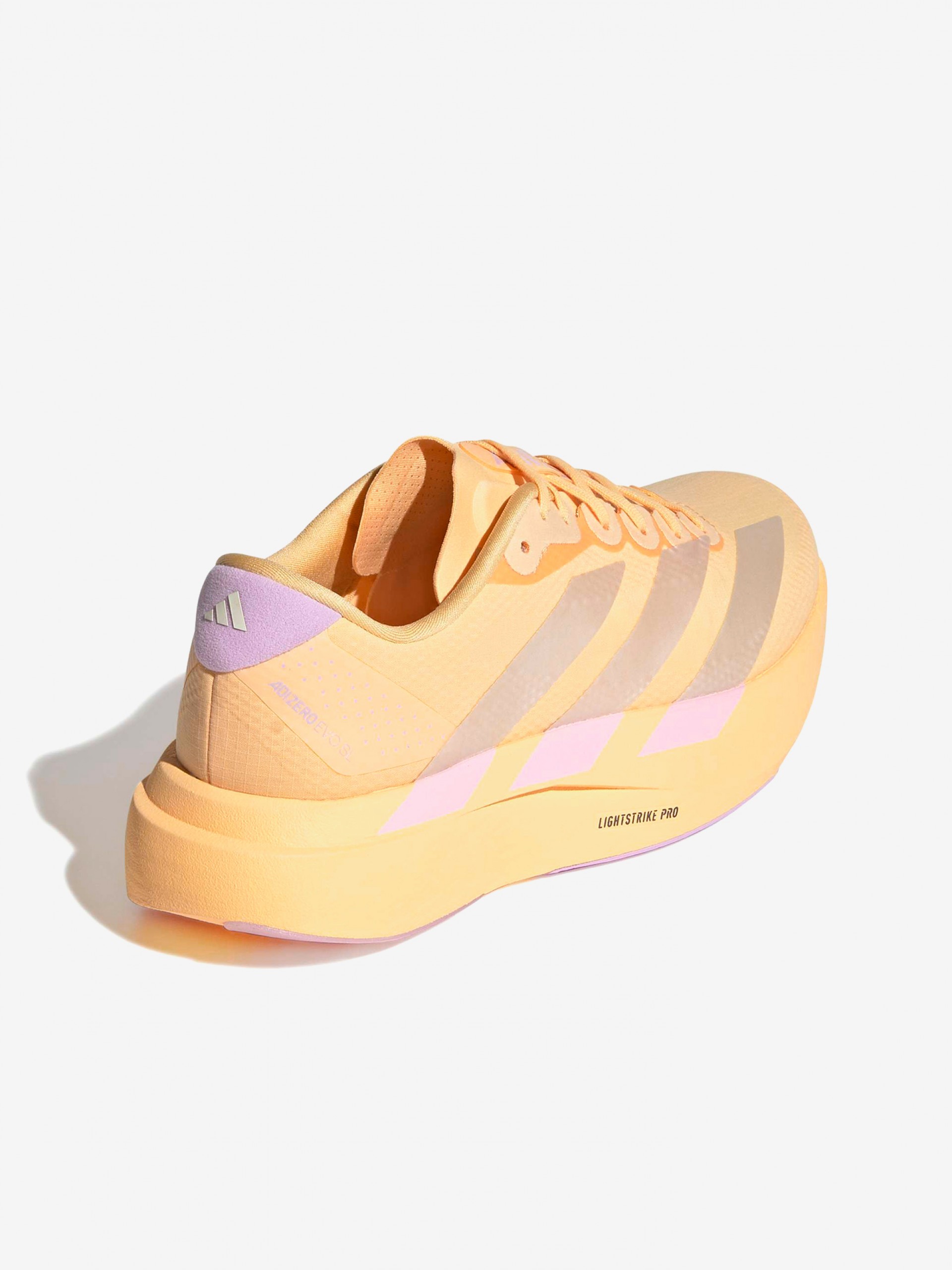 Sapatilhas de Running Adidas Adizero Evo SL Woven W Laranja e Lilás