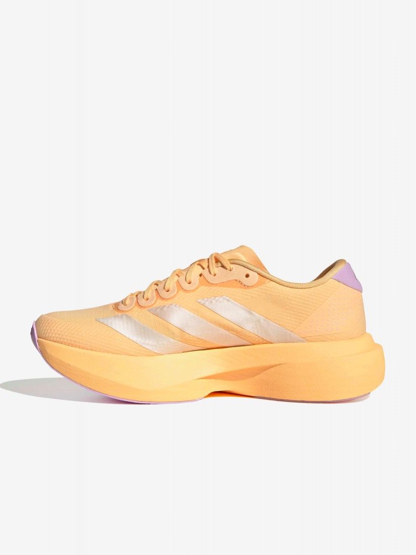 Adidas Adizero Evo SL Woven W Orange and Lilac Running Trainers